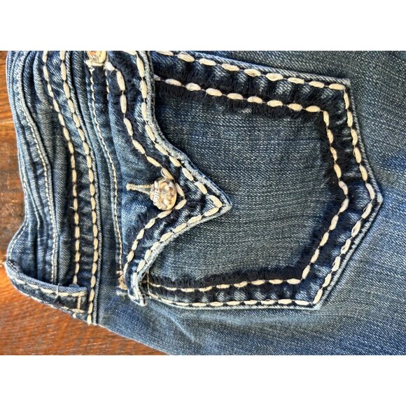 Miss Me Womens Boot Cut Jeans Size 30 Blue Denim - Picture 6 of 16